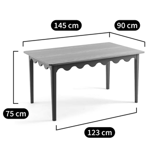 Деревянный обеденный стол Wavy Wooden Dining Table Green Деревянный обеденный стол Wavy Wooden Dining Table Green в Рязани