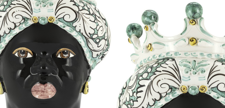 Ваза VASE MORO LADY CROWN turquoise Ваза VASE MORO LADY CROWN turquoise - Loft-Concept в Рязани