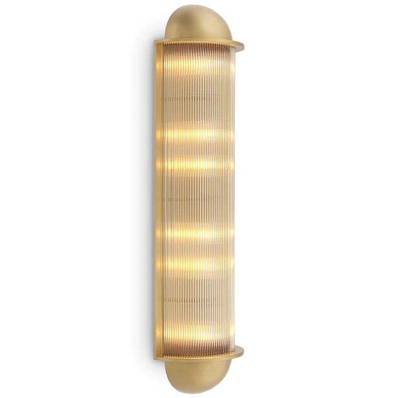 Настенный светильник Eichholtz Wall Lamp Paolino Латунь Прозрачное Стекло Настенный светильник Eichholtz Wall Lamp Paolino Латунь Прозрачное Стекло в Рязани | Loft Concept