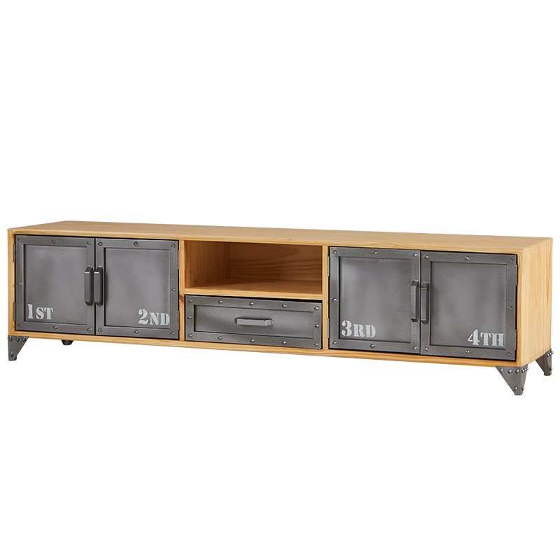 ТВ-тумба Loft Metal and Wood Quadruple ТВ-тумба Loft Metal and Wood Quadruple в Рязани | Loft Concept