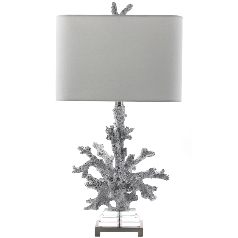 Настольная лампа Coral Grey Table Lamp Серый Прозрачный Настольная лампа Coral Grey Table Lamp Серый Прозрачный в Рязани | Loft Concept