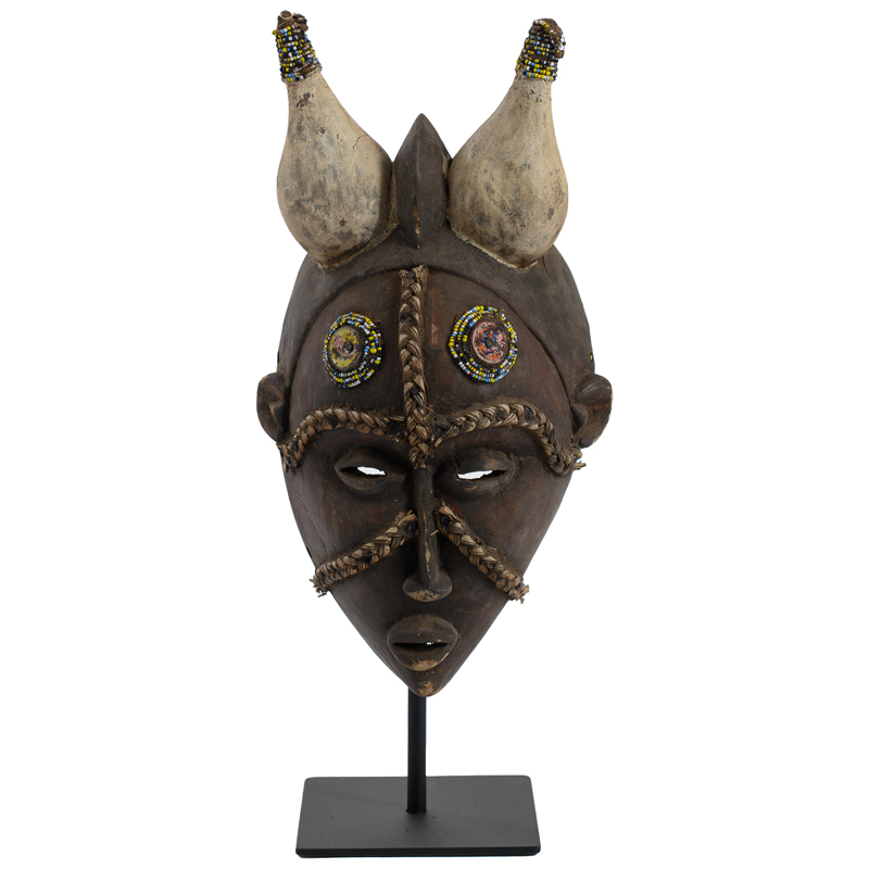 Маска African Mask Asita Коричневый Мульти Черный Маска African Mask Asita Коричневый Мульти Черный в Рязани | Loft Concept