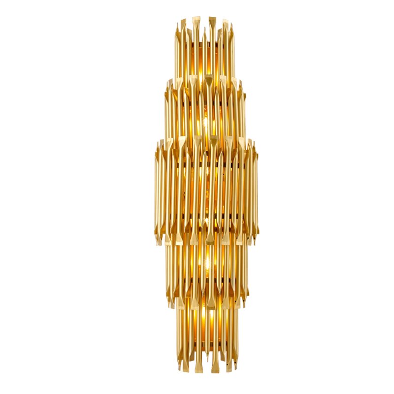 Бра MATHENY V WALL LAMP by DELIGHTFULL Gold Глянцевое золото матовое золото Бра MATHENY V WALL LAMP by DELIGHTFULL Gold Глянцевое золото матовое золото в Рязани | Loft Concept