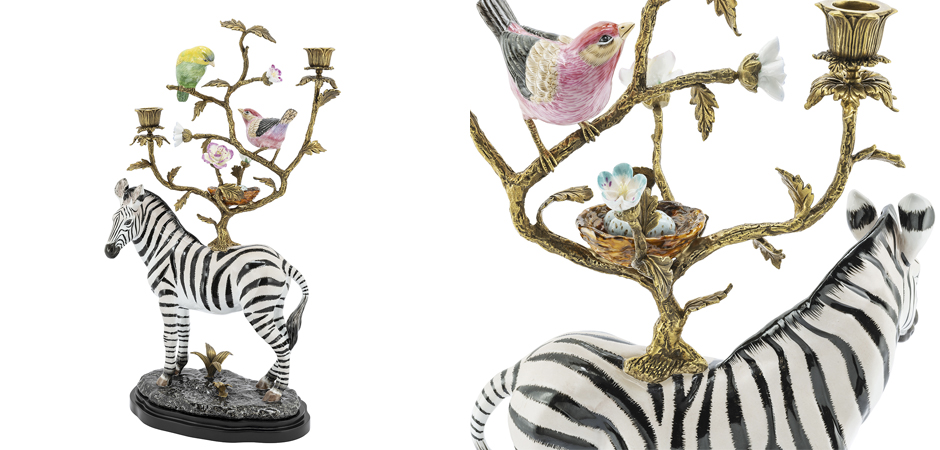 Подсвечник CANDLEHOLDER ATLANTA ZEBER - фото №1