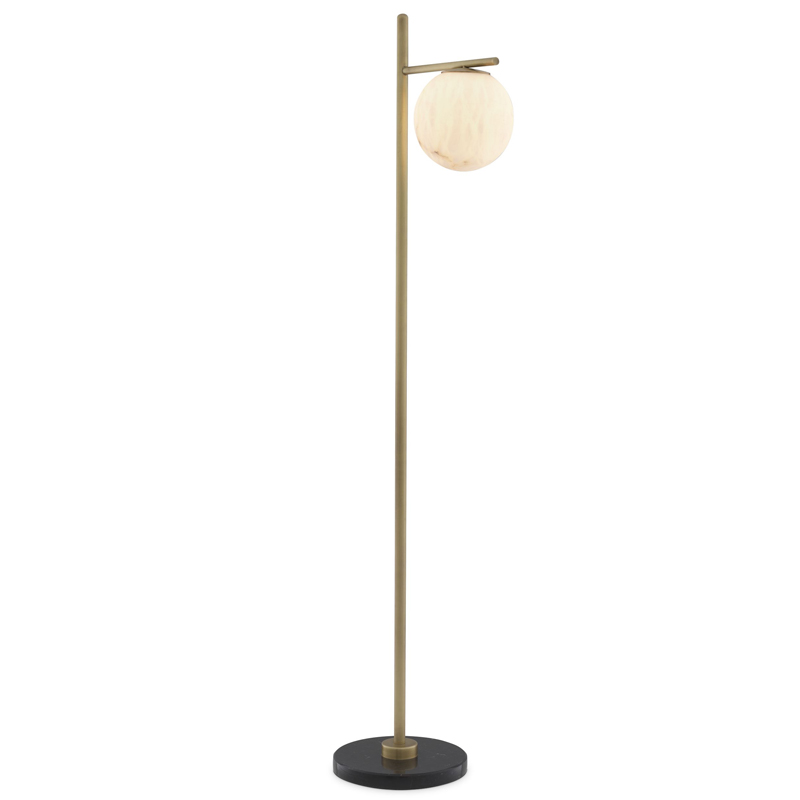 Торшер Eichholtz Floor Lamp Faloria Белый Латунь Античная полированная Черный Мрамор Nero Торшер Eichholtz Floor Lamp Faloria Белый Латунь Античная полированная Черный Мрамор Nero в Рязани | Loft Concept