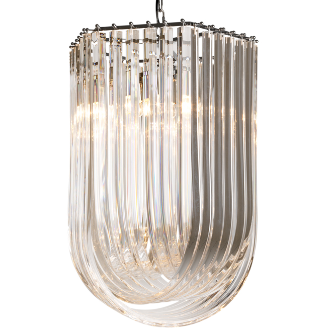 Люстра Chandelier Caserta Прозрачный (Transparent) Никель Люстра Chandelier Caserta Прозрачный (Transparent) Никель в Рязани | Loft Concept