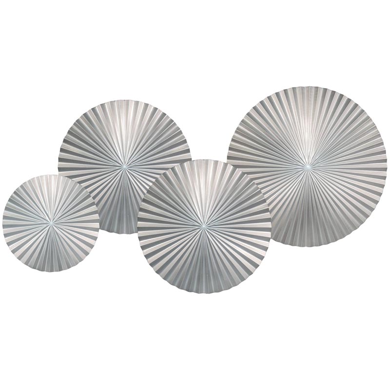 Арт-объект Apollo Silver Wall Plaque Disc 4 Серебряный в Рязани | Loft Concept 