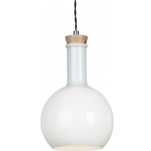 Подвесной светильник Glass Bottle Light 3 Белый Подвесной светильник Glass Bottle Light 3 Белый в Рязани | Loft Concept