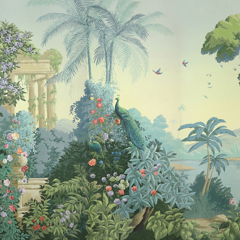 Обои ручная роспись Paradise Lost Celeste on scenic paper  в Рязани | Loft Concept 