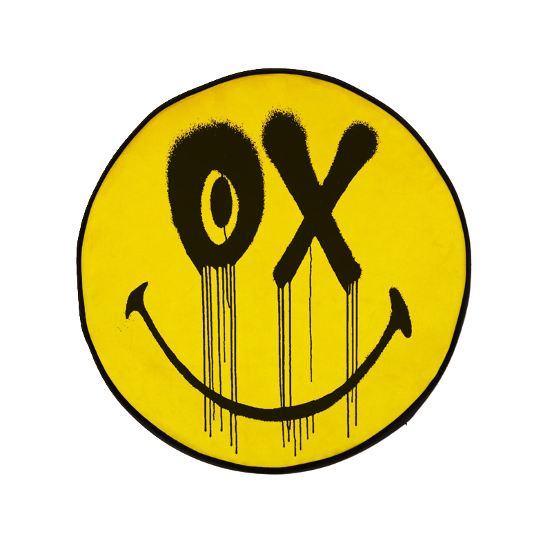 Подушка OX Cushion Smiley by Andre Saraiva Желтый Черный Подушка OX Cushion Smiley by Andre Saraiva Желтый Черный в Рязани | Loft Concept