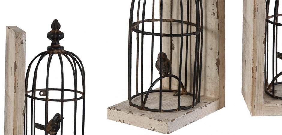 Держатель для книг Birds In Cage Держатель для книг Birds In Cage - Loft-Concept в Рязани
