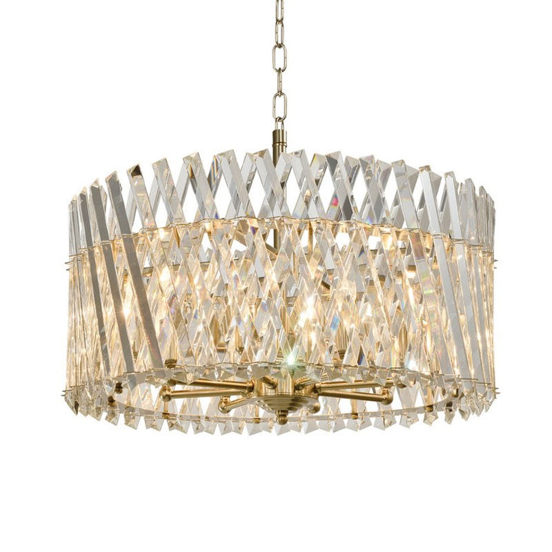 Люстра Durable Crystal Gold с Хрусталем Золотой Люстра Durable Crystal Gold с Хрусталем Золотой в Рязани | Loft Concept