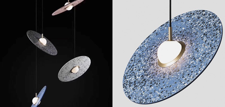 Подвесной светильник Stone Disc Haning Pendant Подвесной светильник Stone Disc Haning Pendant - Loft-Concept в Рязани