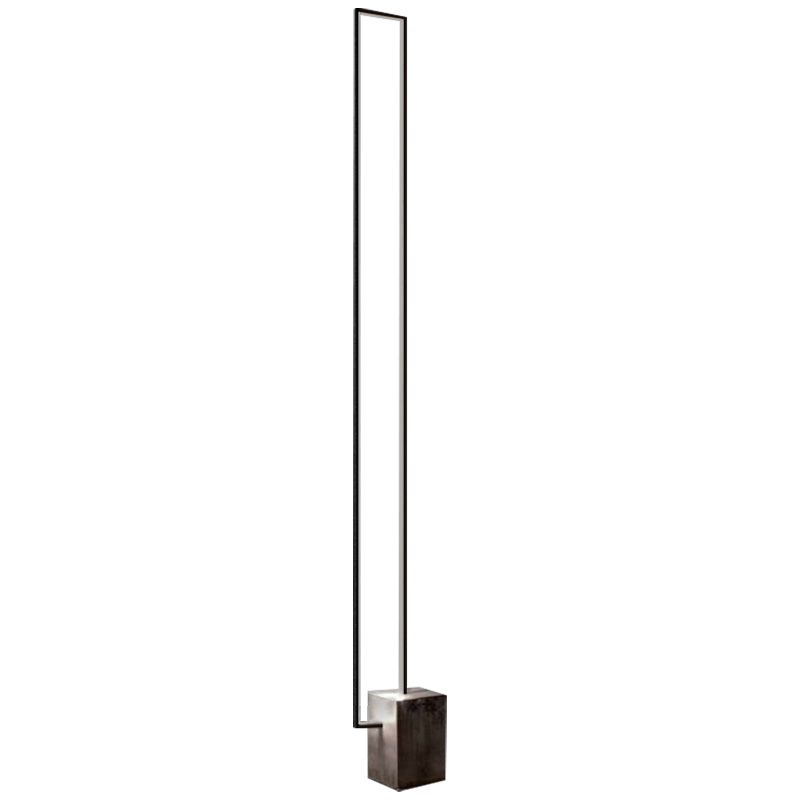 Торшер Лофт Светодиодный Rectangular Vertical LED Floor Lamp Черный Серый бетон Торшер Лофт Светодиодный Rectangular Vertical LED Floor Lamp Черный Серый бетон в Рязани | Loft Concept