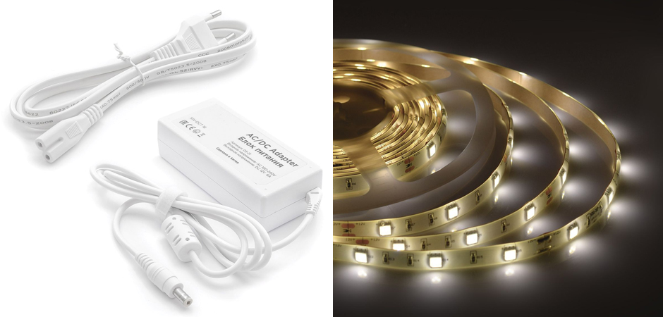 Комплект светодиодной ленты 7,2W/m 30LED/m 5050SMD 5M Комплект светодиодной ленты 7,2W/m 30LED/m 5050SMD 5M - Loft-Concept в Рязани