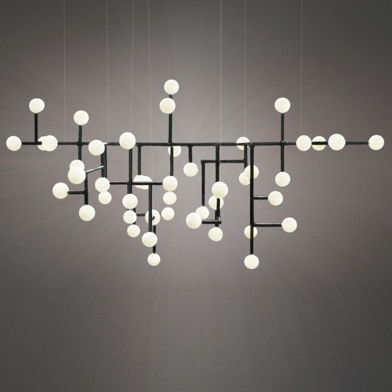 Подвесной светильник Chandelier Ingegerd Raman Lampkrona Черный Белый Подвесной светильник Chandelier Ingegerd Raman Lampkrona Черный Белый в Рязани | Loft Concept