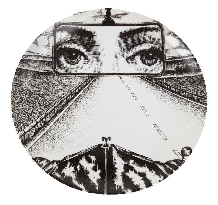 Декоративная тарелка Fornasetti 321 Черный Декоративная тарелка Fornasetti 321 Черный в Рязани | Loft Concept