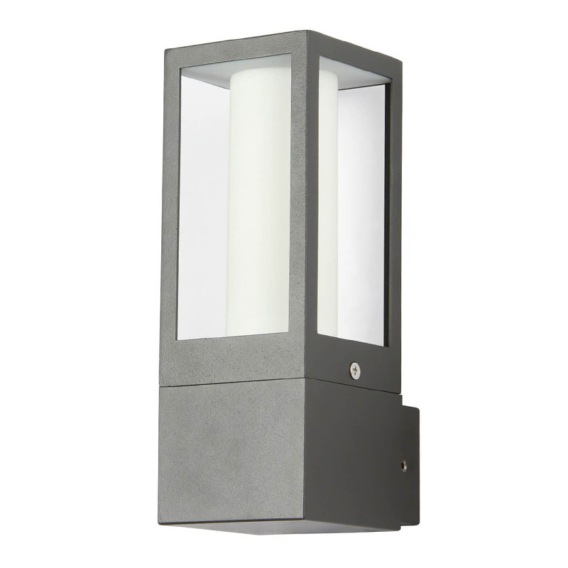 Уличный настенный светильник Leyton Street Lamp Черный Белый Прозрачное Стекло Уличный настенный светильник Leyton Street Lamp Черный Белый Прозрачное Стекло в Рязани | Loft Concept