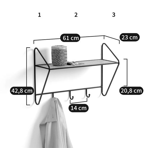 Настенная вешалка с полкой из ротанга Bourn Shelf-hanger Настенная вешалка с полкой из ротанга Bourn Shelf-hanger в Рязани