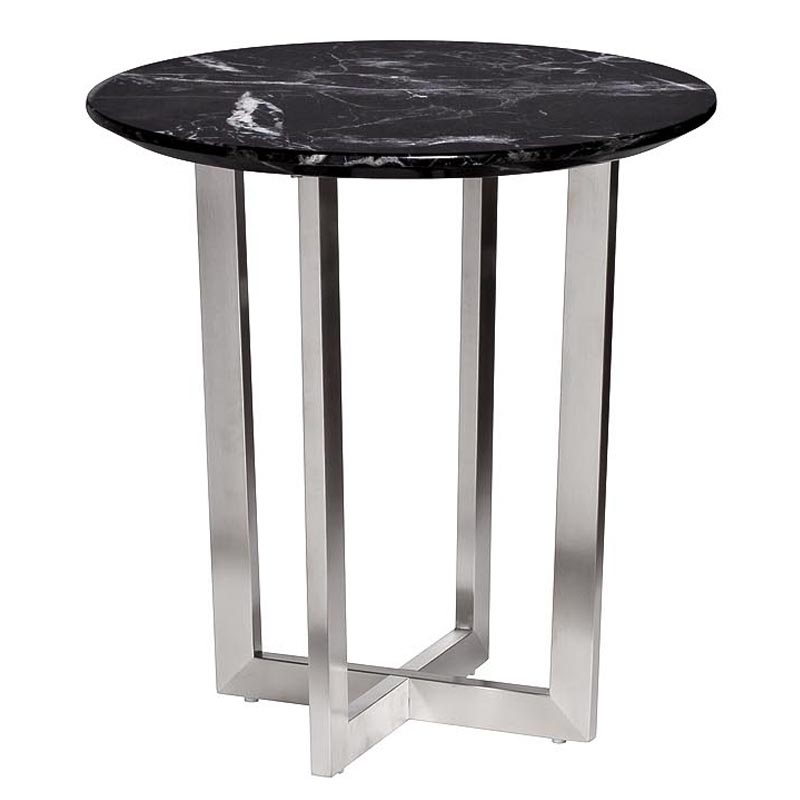 Приставной стол Adamson Side Table Серебряный Приставной стол Adamson Side Table Серебряный в Рязани | Loft Concept