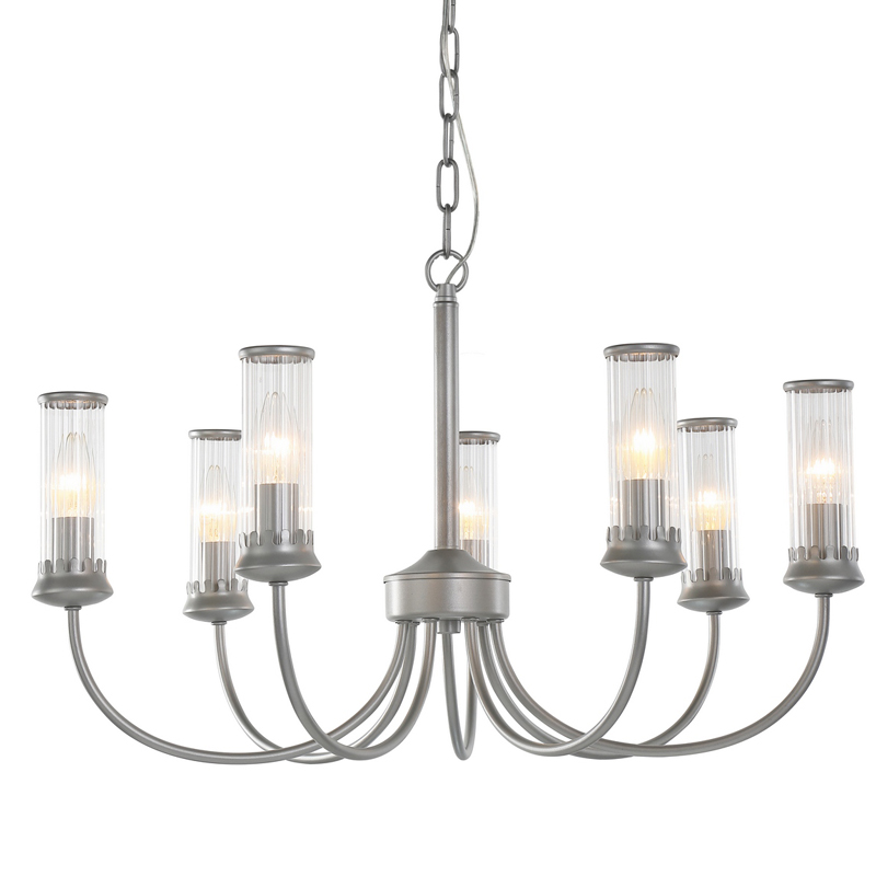 Люстра Morgane Chandelier silver 66 Серебряный Прозрачный Люстра Morgane Chandelier silver 66 Серебряный Прозрачный в Рязани | Loft Concept