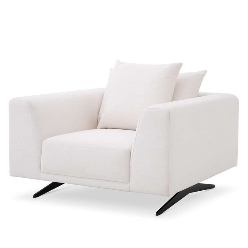 Кресло Eichholtz Chair Endless white Белый Темная бронза Кресло Eichholtz Chair Endless white Белый Темная бронза в Рязани | Loft Concept