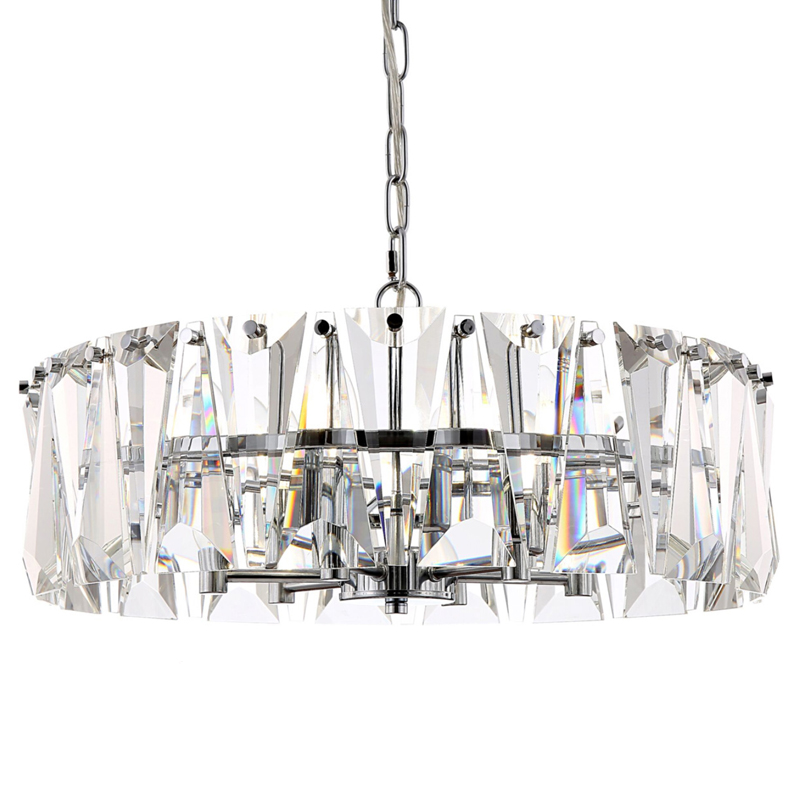 Люстра Ruby Crystal Chandelier Chrome 53 Хром Прозрачное Стекло Люстра Ruby Crystal Chandelier Chrome 53 Хром Прозрачное Стекло в Рязани | Loft Concept