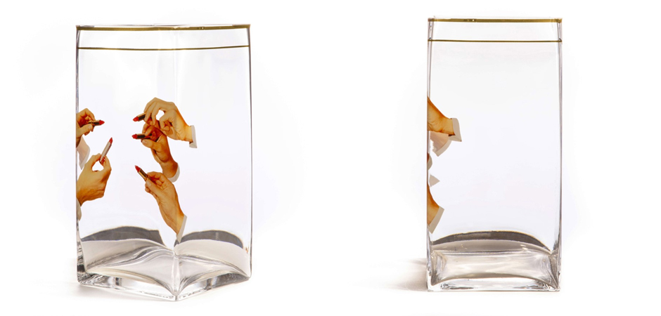 Ваза Glass vase big Lipstick Ваза Glass vase big Lipstick - Loft-Concept в Рязани
