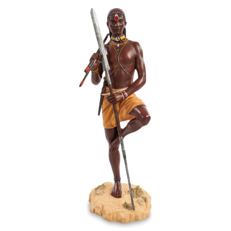 Статуэтка Tribal warrior Masai Коричневый Мульти Статуэтка Tribal warrior Masai Коричневый Мульти в Рязани | Loft Concept
