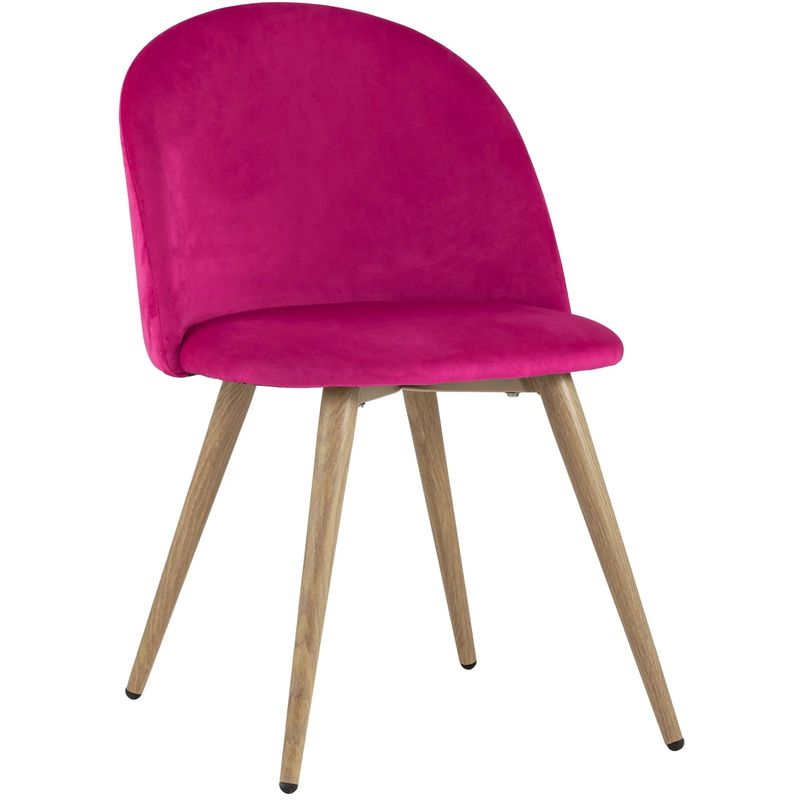Стул Miruna Chair II Велюр Фуксия Фуксия Древесина Стул Miruna Chair II Велюр Фуксия Фуксия Древесина в Рязани | Loft Concept