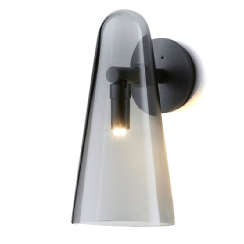 Бра Domi Sconce Smoky Черный Стекло Смок Бра Domi Sconce Smoky Черный Стекло Смок в Рязани | Loft Concept
