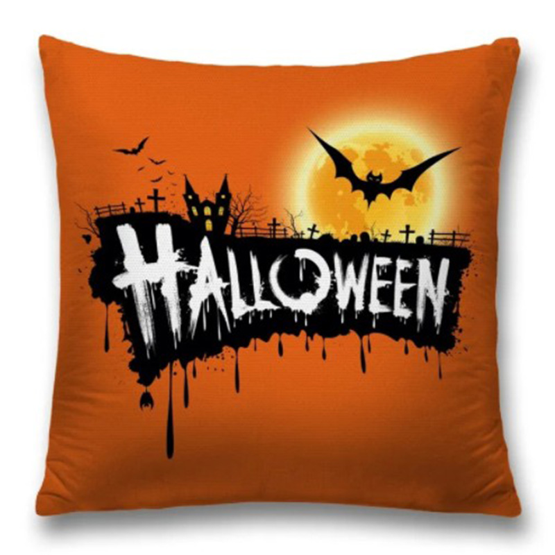 Подушка Halloween Оранжевый Черный Подушка Halloween Оранжевый Черный в Рязани | Loft Concept