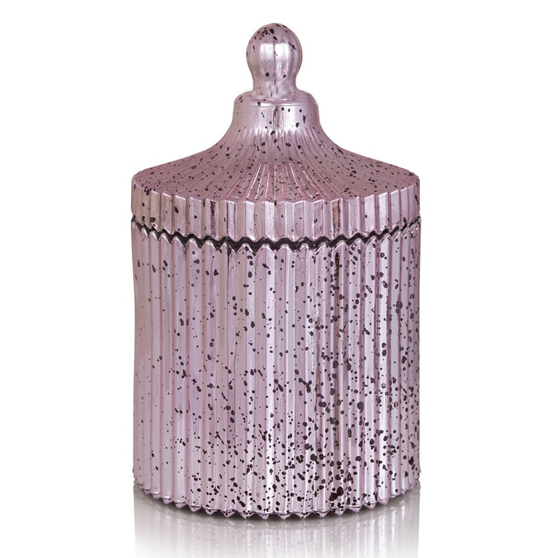 Ваза Glass Vessel With Lid розовая Розовый Ваза Glass Vessel With Lid розовая Розовый в Рязани | Loft Concept