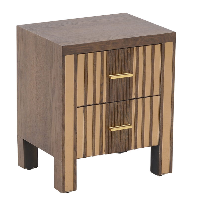 Тумба Aldin Nightstand Золотой Коричневый Тумба Aldin Nightstand Золотой Коричневый в Рязани | Loft Concept