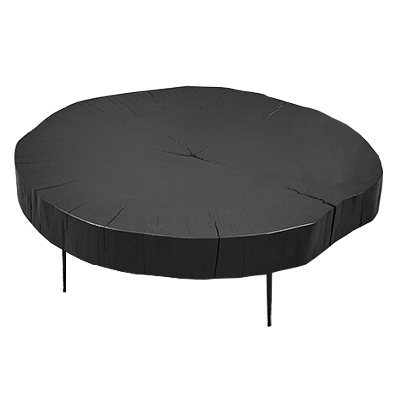 Кофейный стол Saw Cut Black Wood Coffee Table Черный Кофейный стол Saw Cut Black Wood Coffee Table Черный в Рязани | Loft Concept