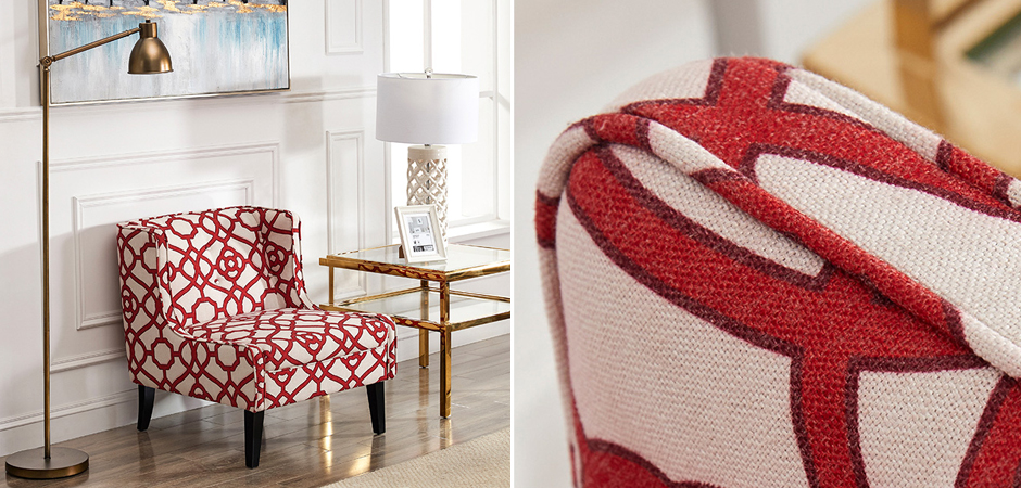 Кресло Red and White Ornament Кресло Red and White Ornament - Loft-Concept в Рязани