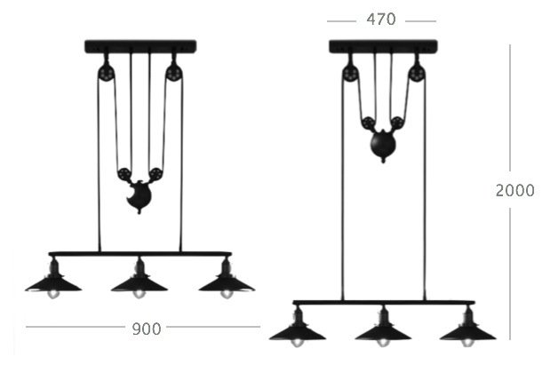 Люстра Loft Cone Pendant Balance Line 3 Люстра Loft Cone Pendant Balance Line 3 в Рязани