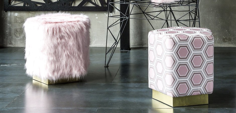 Пуф Hexagon Pink Geometry - Loft-Concept в Рязани