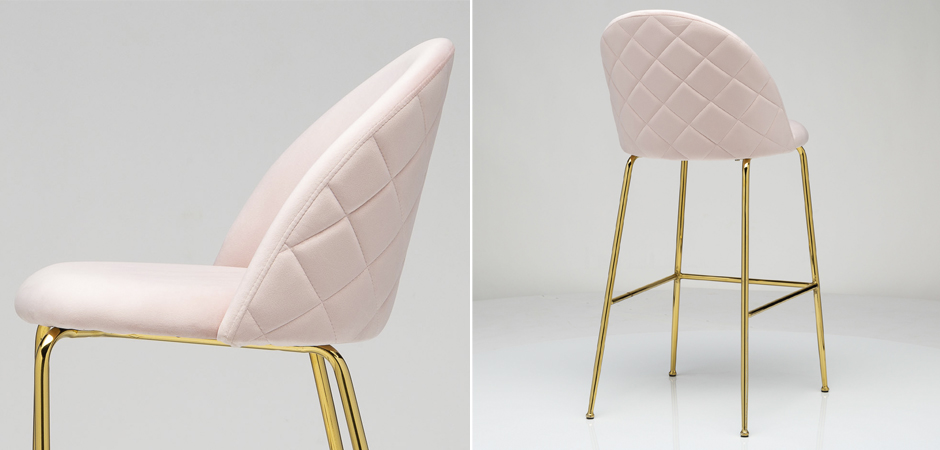 Барный стул Vendramin Bar Stool pink Барный стул Vendramin Bar Stool pink - Loft-Concept в Рязани