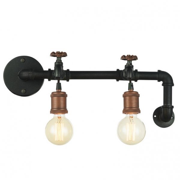 Бра Plumbing Bra Double Черный Бра Plumbing Bra Double Черный в Рязани | Loft Concept