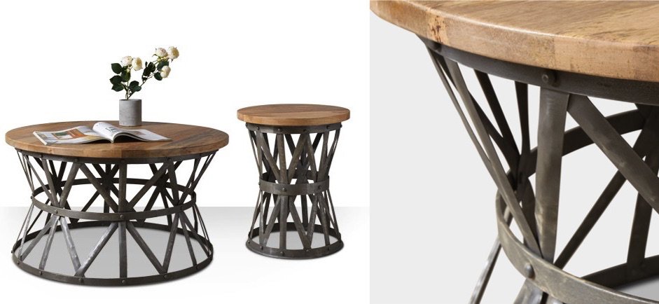 Журнальный стол Industrial Rust Barrel 40 Table Журнальный стол Industrial Rust Barrel 40 Table - Loft-Concept в Рязани