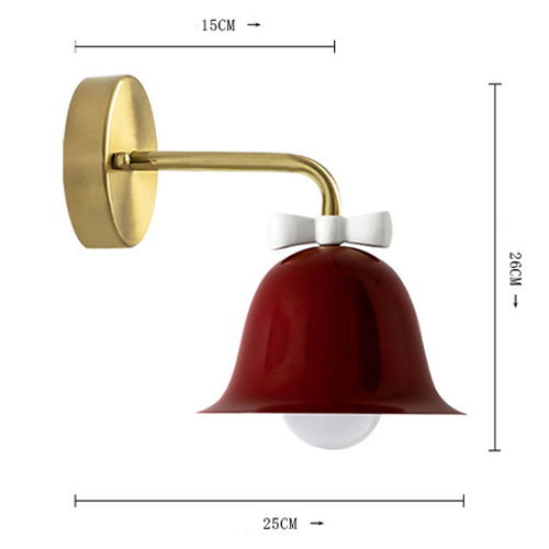 Бра Колокольчик Bell with Bow Red Wall Lamp Красный Бра Колокольчик Bell with Bow Red Wall Lamp Красный в Рязани