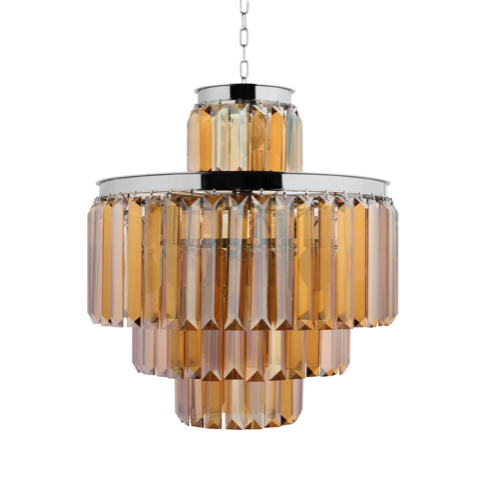 Люстра RH 1920s Odeon Smoke Chandelier 50/4 Янтарь (Amber) Хром Люстра RH 1920s Odeon Smoke Chandelier 50/4 Янтарь (Amber) Хром в Рязани | Loft Concept