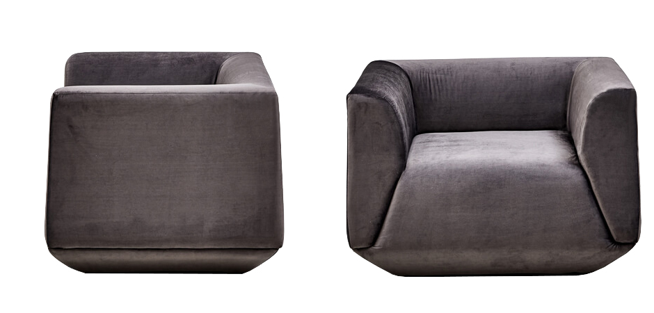 Armchair Cube Gray Lilac Большое Кресло Куб Armchair Cube Gray Lilac Большое Кресло Куб - Loft-Concept в Рязани