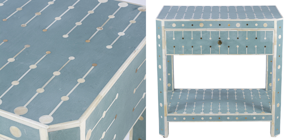 Тумба Sprout Bone Inlay Bedside 1 DRAWER Тумба Sprout Bone Inlay Bedside 1 DRAWER - Loft-Concept в Рязани