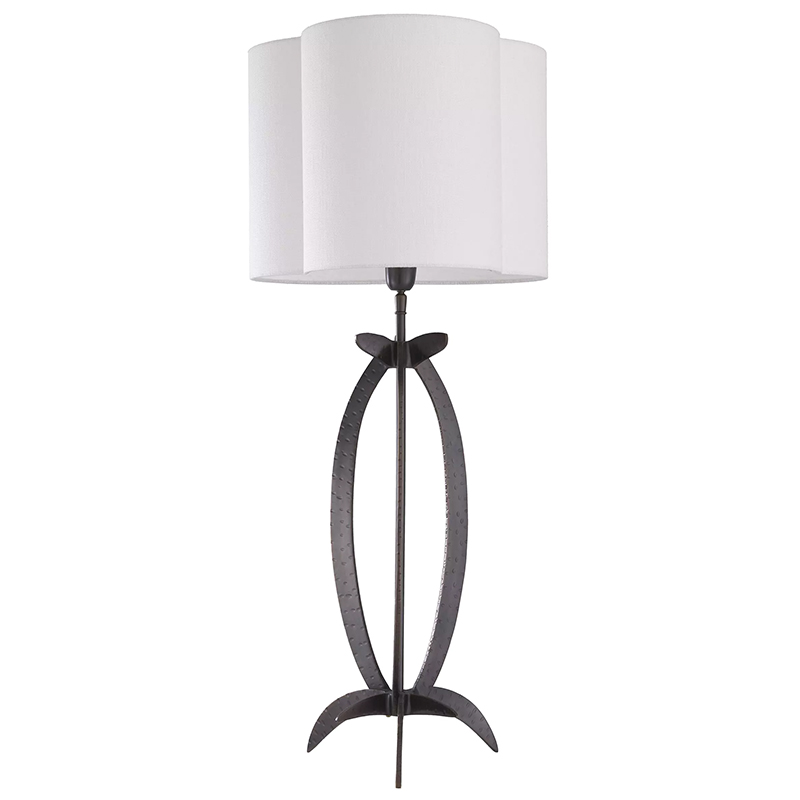 Настольная лампа Eichholtz Table Lamp Luciano Черный Белый в Рязани | Loft Concept 