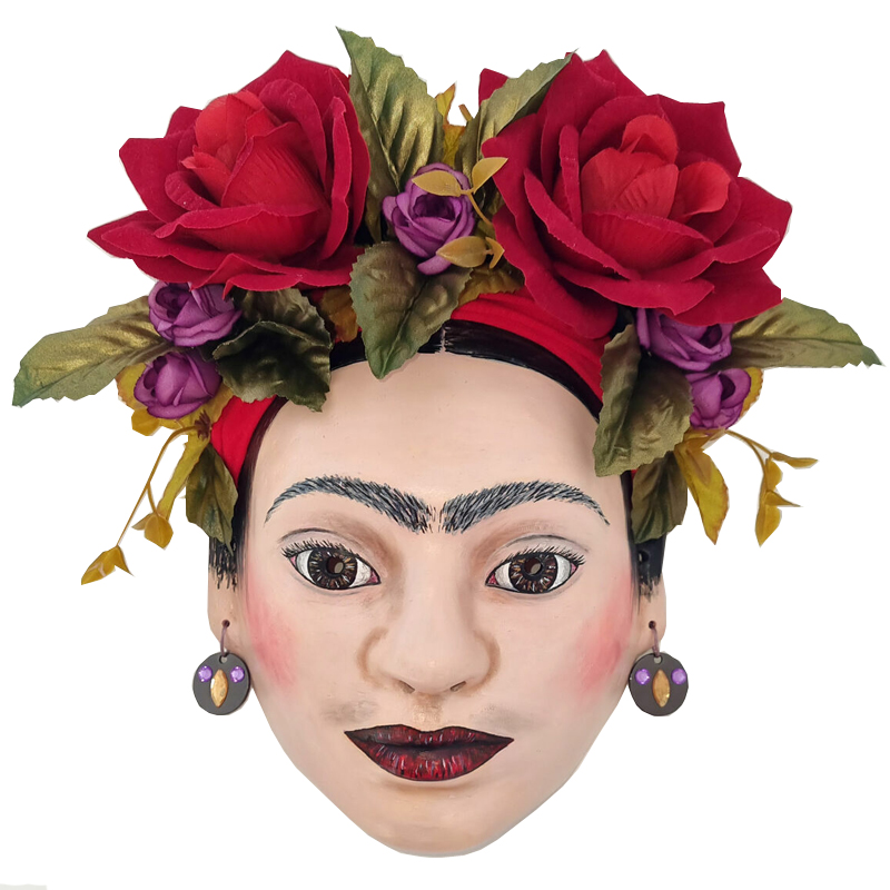 Дизайнерская Маска Frida Kahlo Красный Дизайнерская Маска Frida Kahlo Красный в Рязани | Loft Concept