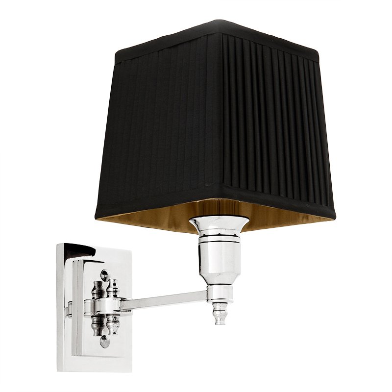 Бра Wall Lamp Lexington Single Nickel+Black Никель Черный Бра Wall Lamp Lexington Single Nickel+Black Никель Черный в Рязани | Loft Concept