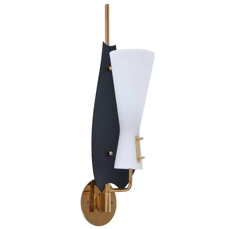 Бра Modern Leaf Sconces Черный Белый Латунь Бра Modern Leaf Sconces Черный Белый Латунь в Рязани | Loft Concept