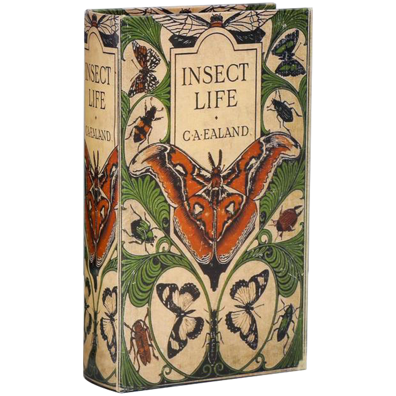 Шкатулка-книга с сейфом Insect Life Book Box Зеленый Бежевый Мульти Шкатулка-книга с сейфом Insect Life Book Box Зеленый Бежевый Мульти в Рязани | Loft Concept